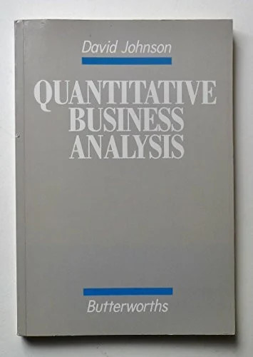 Quantitative business analysis - quantitative,