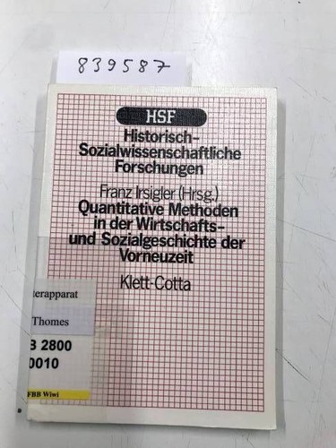 Quantitative methoden der - methoden, in