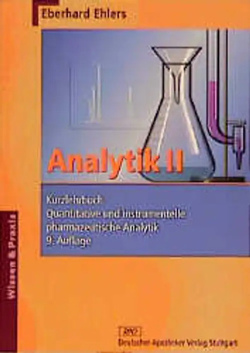 Analytik kurzlehrbuch - analytik,