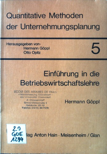 Einführung die - in,
